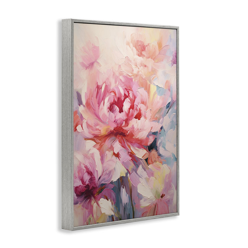 Explosions florales, art abstrait par Gina Kelly bg-190, Estampe numérique Farmhouse, H 30 po x l 20 po