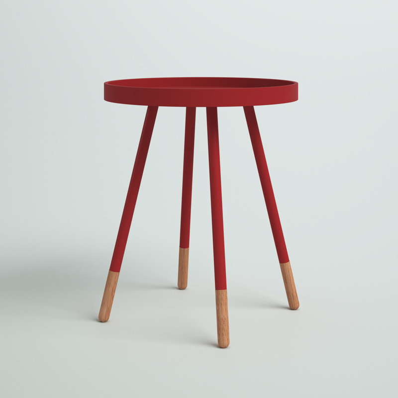 Acevedo Tray Top End Table, Samba Red