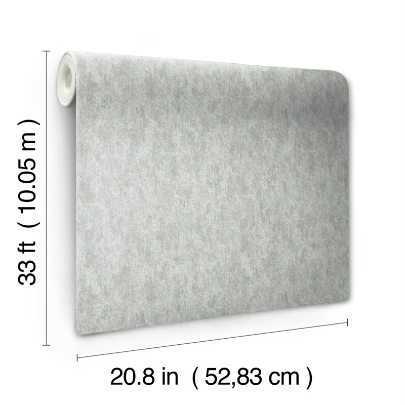 Abstract Metallic Wallpaper Roll, Gray