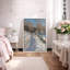 «Winter Snowy Country Road», photos de paysage de forêt de bouleaux, impression sur toile encadrée-123386084-123386078