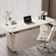 Bureau debout blanc en bois manufacturé-1937170045