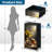 4 Drawer Dresser for Bedroom, Narrow Chest of Drawers, Wooden Top and Study Iron Frame 18"x37.5"-(WxH)