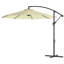 Parasols de 10 pi et accessoires avec auvent en lin beige et acier beige, conception réglable
