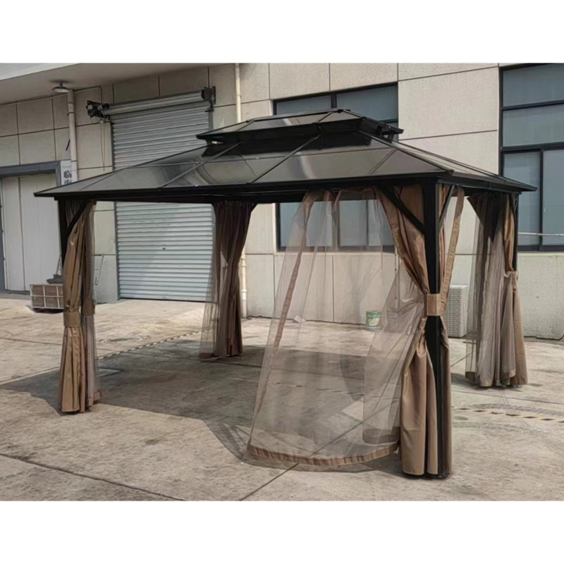 Auvent double en aluminium
