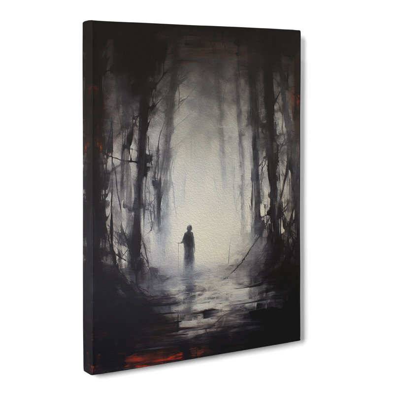 Forest Gestural - Wrapped Canvas, 50cm H x 35cm W x 3cm D