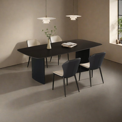 Black Rectangular Dining Table