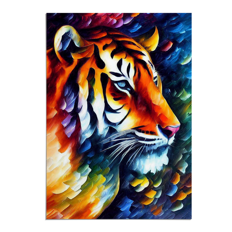 XV1022-4690X Tiger Portrait No.3 - Print, Paper, 59.4cm H x 42cm W, No Matte