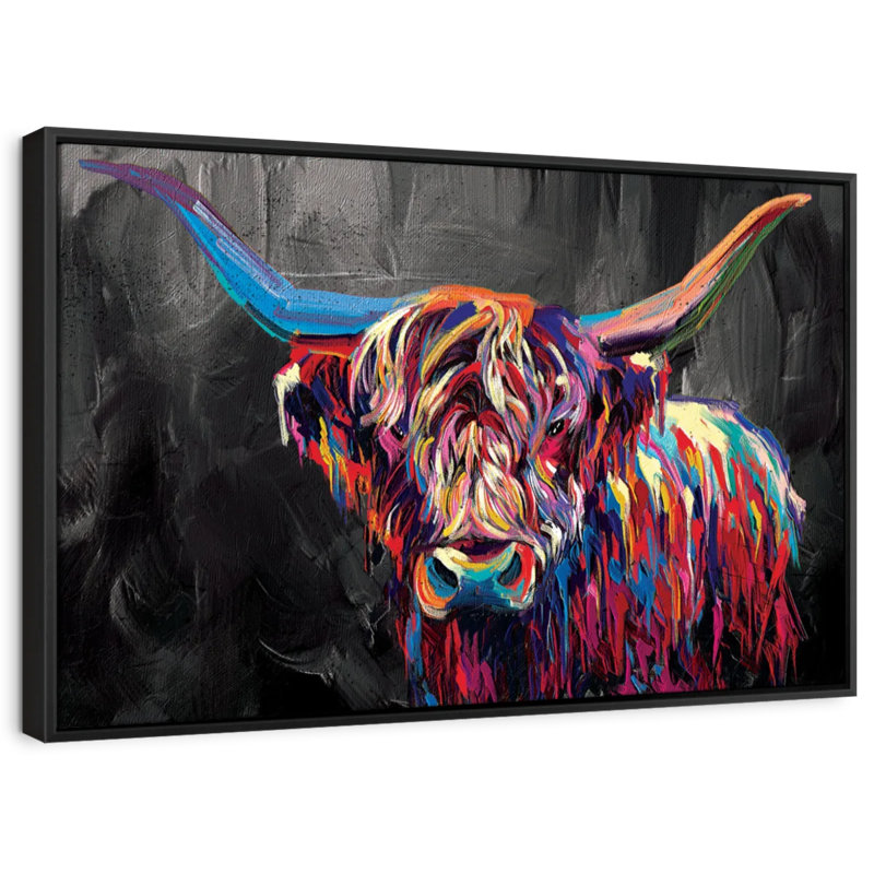 Animal "Vache multicolore", H 9 po x l 13 po