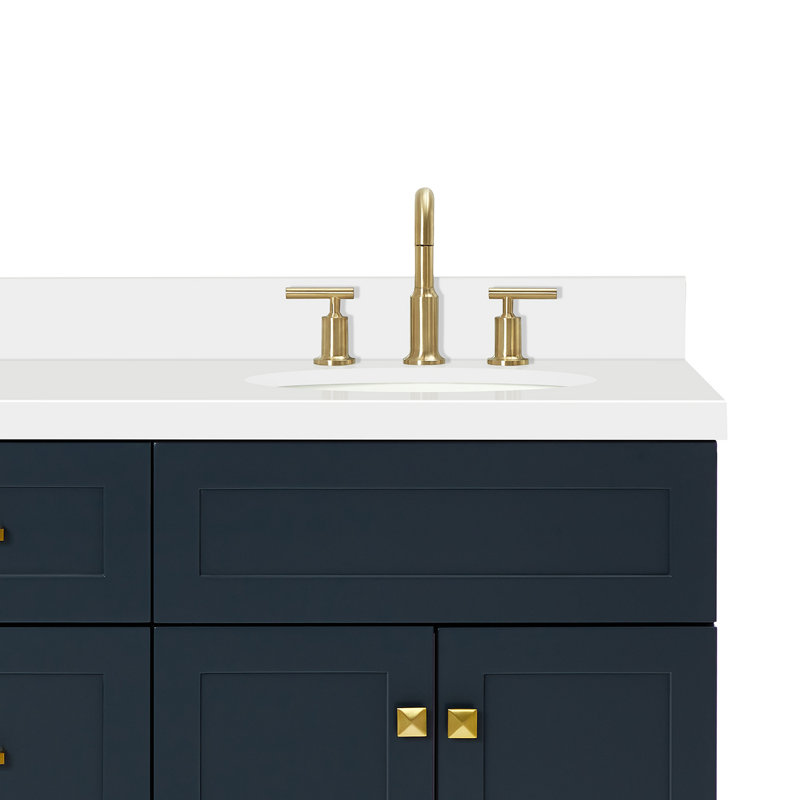 Ensemble de meuble-lavabo double 73 po Abell, Bleu minuit, 67"
