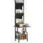 Steel, Manufactured Wood 144cm H Media Shelves-1876307200