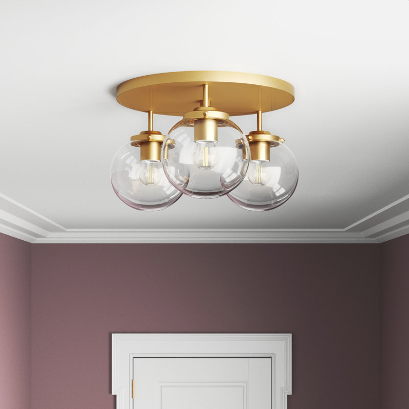 Beatryce Glass Semi Flush Mount