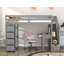 Lit mezzanine simple Putman avec bureau intégré-1646022468