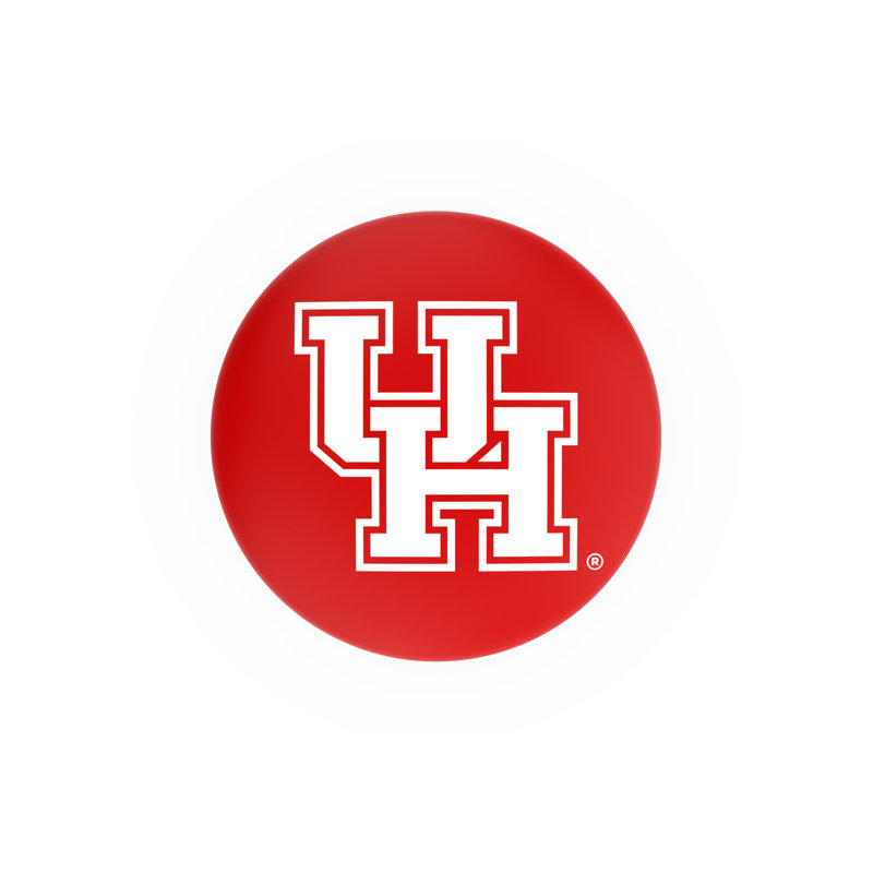 NCAA 30" Swivel Bar Stool, Chrome, University of Houston