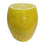 Tabouret surdimensionné 14 po en résine de citron, table d'appoint polyvalente et support pour plante d'intérieur et d'extérieur