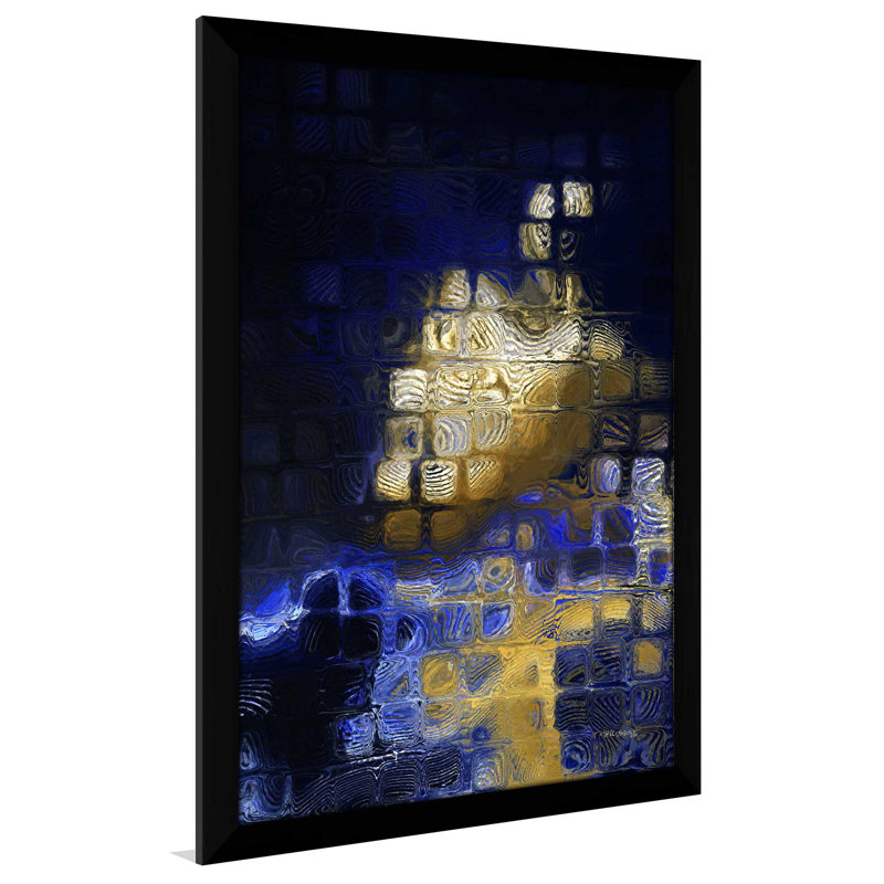 Jean 16:13 «He Will Guide You» par Mark Lawrence - reproduction, H 49,5 po x l 33,5 po x P 1 po, Cadre noir