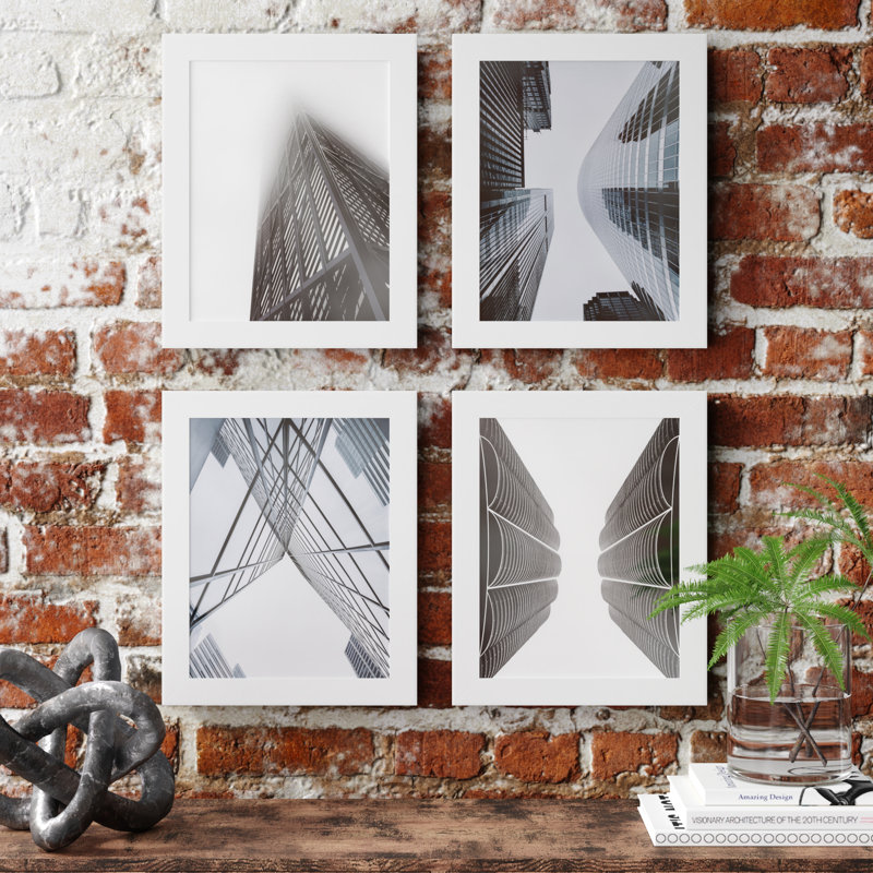 Kolton Picture Frame Set, White, 11" W x 14" H, Glass