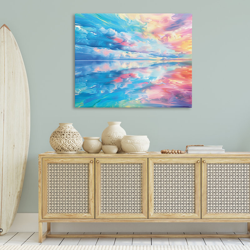 Toile Prismatic Rainbow Sunset, design par Michael Ward, H 36 po x l 48 po