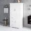 Armoire de rangement haute et large avec portes et tiroirs pour la salle de bain, le bureau et le salon-694803866