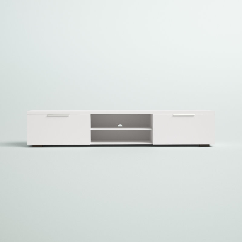 Karlin 68 Inch Wide Media Console, White High Gloss
