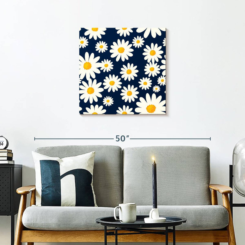Arney Daisy Pattern, 24" H x 24" W