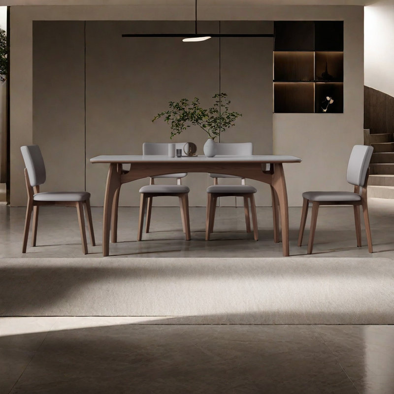 Ensemble de salle à manger rectangulaire Modern Modern, H 29,5 po x L 55,1 po x l 31,4 po