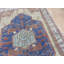 Tapis zone en laine noué la purplish/bleu 6 pi x 8 pi en laine one-of-kind-the main LaJuante