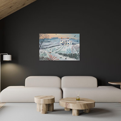 «Cottage» par Winter Common par Jo Grundy - impression non encadrée