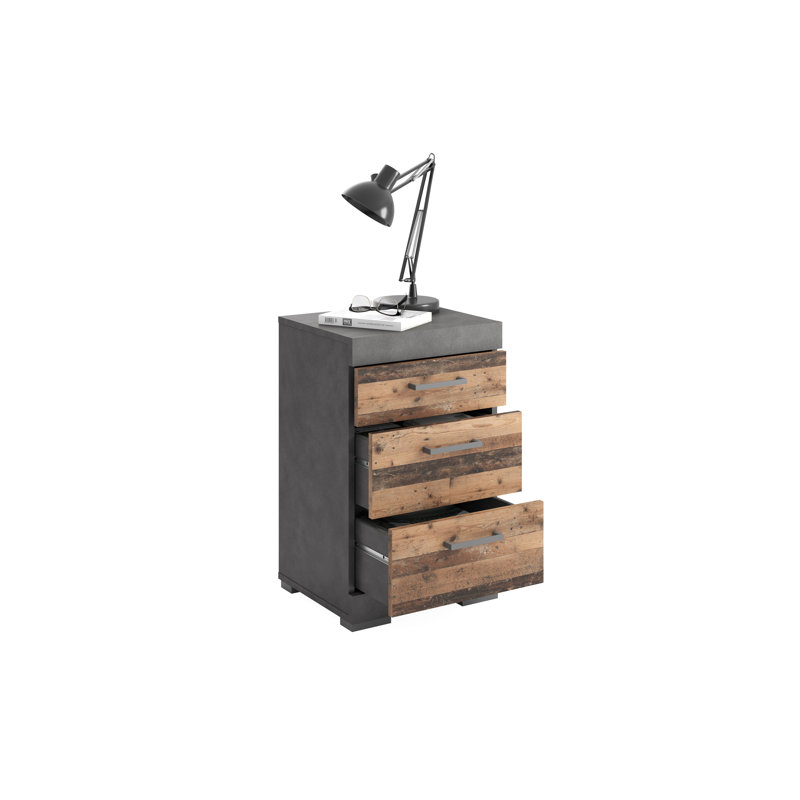 Aldwick 40.2cm W Manufactured Wood Bedside Table