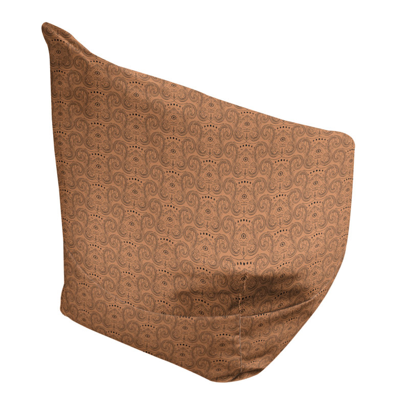 Sac de pois Leffel, H 27 po x L 30 po x P 25 po, Housse de pouf, Bois robuste