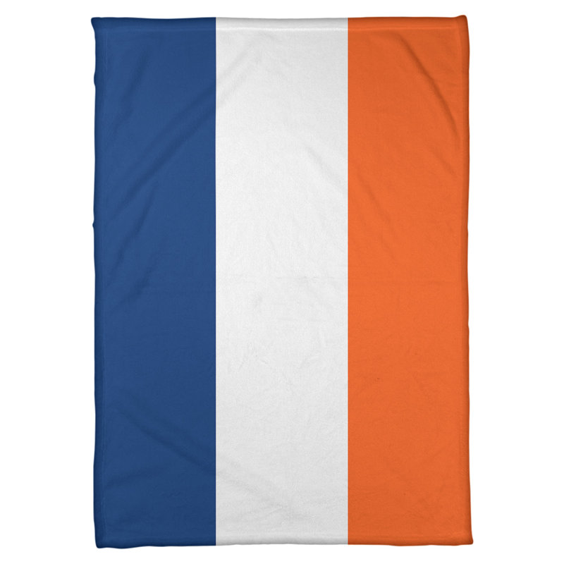 Couverture en molleton Boston Basketball, L 50 po x L 60 po, Bleu / blanc / orange
