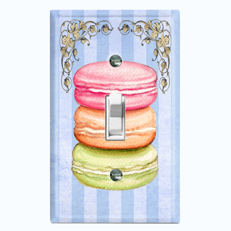 Patterned 1 - Gang Toggle Light Switch Standard Wall Plate