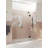 Stellar 73 in. W x 78 in. H Fully Frameless 3 Panel Inline Glass Hinged Shower Enclosure-60063770