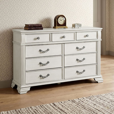 Adames 61"W 9-Drawer Wood Dresser