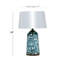 Lampe de table bleue 28 po