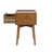 Loki Mid Century Modern Solid Wood Nightstand with Iconic Chevron Front Drawer & Elegant Tapered Legs, Premium Hevea Wooden Bedside Table With Ball Bearing Slide-845526196