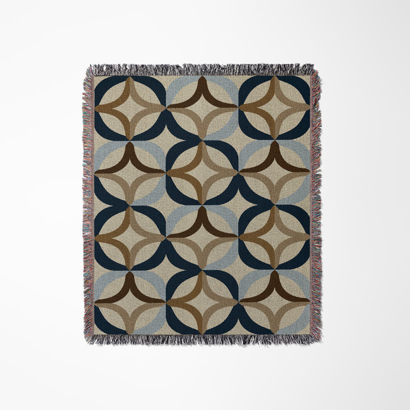Jeté en mélange de coton Spectra, Bleu, L 60 po x l 50 po