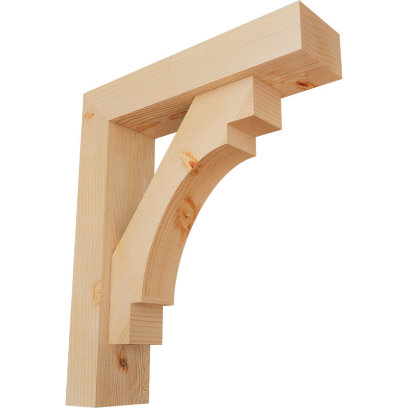 Support Merced Block avec support décalé, 26 x 22, Sapin Douglas de l 5 1/2 po (lisse)