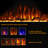 100 inches Recesses and Wall Mounted Electric Fireplace inserts