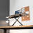 Black Single Top Desk Riser