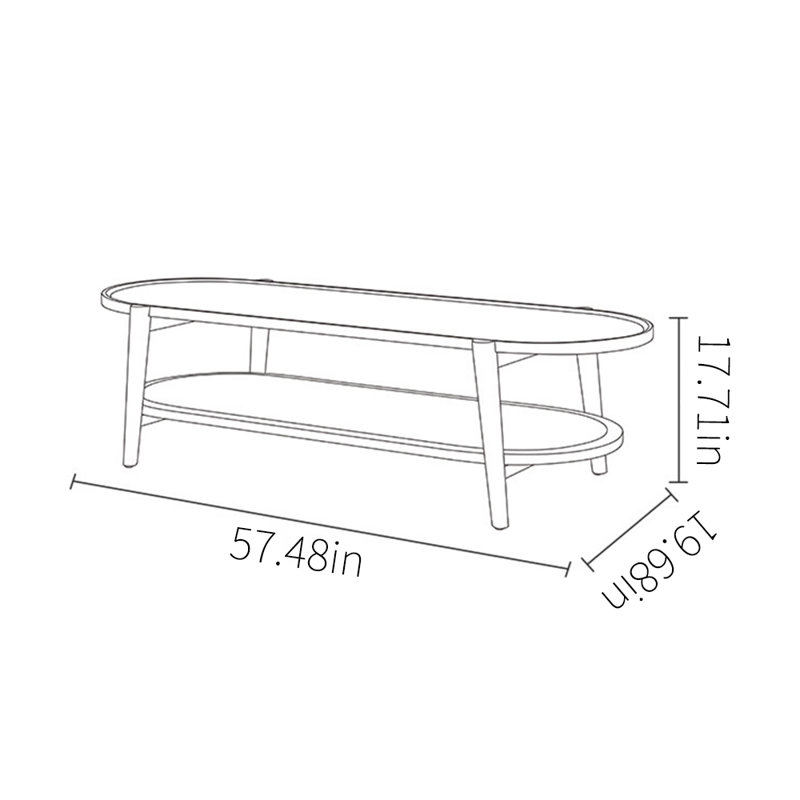 Nordic Quietwind Solid Wood Coffee Table