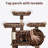Multi-Level Leopard Print Cat Tree With Sisal Scratching Posts, Plush Lounging Areas & Stable Base - Indoor Use, For All Breed Sizes
