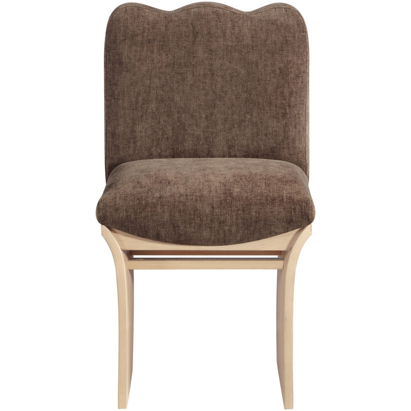 Chaise rembourrée Shaw Cassady, Brun, Naturel