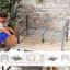 126cm Wide L-Shaped Loveseat,Patio Sofa with Cushions