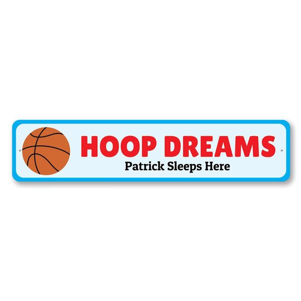 Lizton Sign Shop, Inc Basketball Bedroom Aluminum Sign 