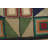 One-of-a-Kind 3'2" x 6'4" 1920s Rectangle Wool Area Rug in Green and Ivory
