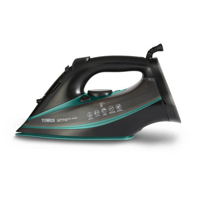Tower CeraGlide Ultra Speed Iron with Ceramic Soleplate Variable Steam Function, 3100W