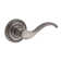 Curve Keyed Door Lever with Traditional Round Rose