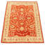 Tapis en laine rouge/beige 4 pi 7 po x 6 pi 9 po à la main one-of-kind-noué la 2010 chobi Aghamjot
