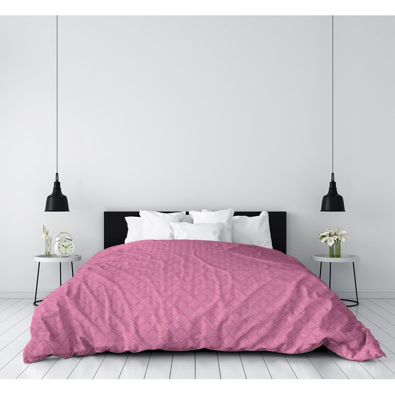 Housse de couette simple Katelyn Elizabeth, Housse de couette simple TG, Rose, Polyester brossé