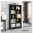 6-Tier  Library Bookshelf With Storage For Living Room, Office, Bedroom-1694071968-1694071981